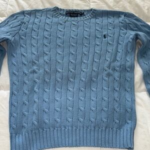 Ralph Lauren Light Blue Cable Knit Sweater (love2)